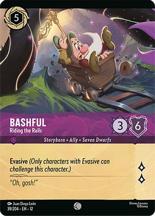 Bashful - Riding the Rails (Foil) (39/204) - Wilds Unknown Cold Foil - for just $0.17! 