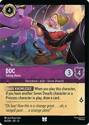 Doc - Taking Notes (Foil) (40/204) - Wilds Unknown Cold Foil - for just $0.20! 