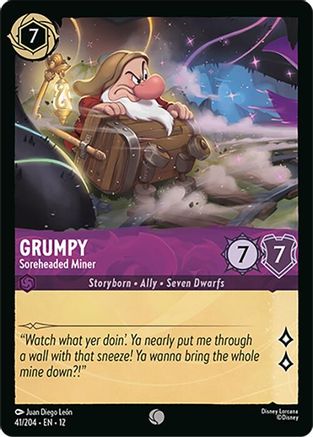 Grumpy - Soreheaded Miner (41/204) - Wilds Unknown - for just $0.02! 
