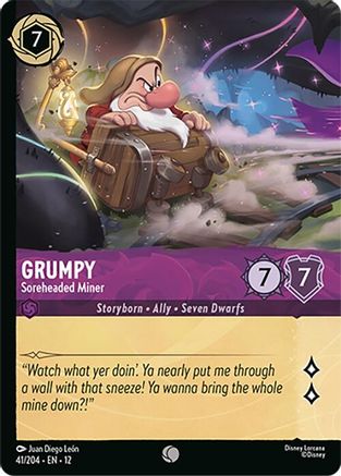 Grumpy - Soreheaded Miner (Foil) (41/204) - Wilds Unknown Cold Foil - for just $0.26! 