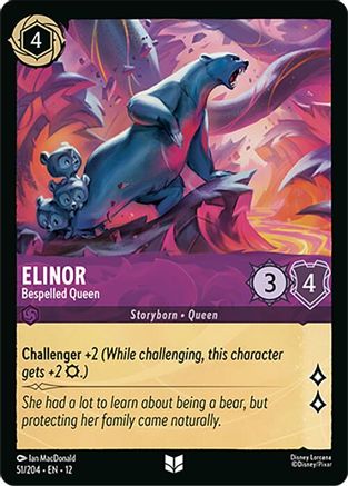 Elinor - Bespelled Queen (51/204) - Wilds Unknown Cold Foil - for just $0.08! 