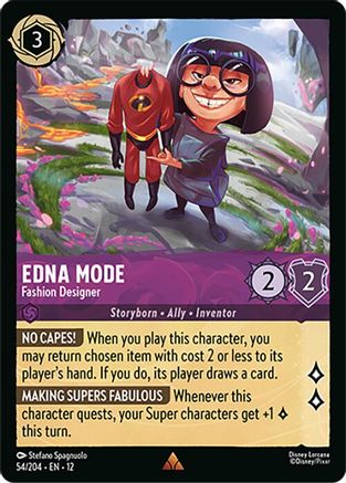 Edna Mode - Fashion Designer (54/204) - Wilds Unknown Cold Foil - for just $0.15! 