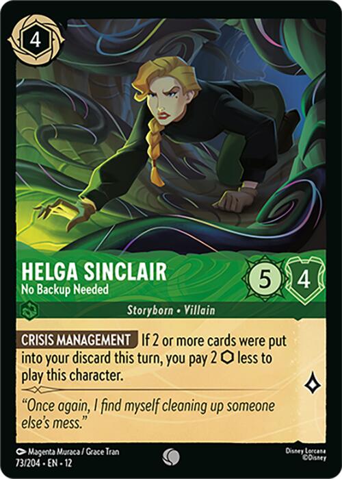 Helga Sinclair - No Backup Needed (73/204) [Wilds Unknown] - for just $0.10! 