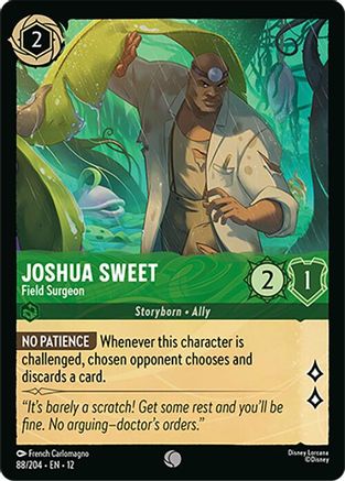 Joshua Sweet - Field Surgeon (88/204) - Wilds Unknown - for just $0.01! 