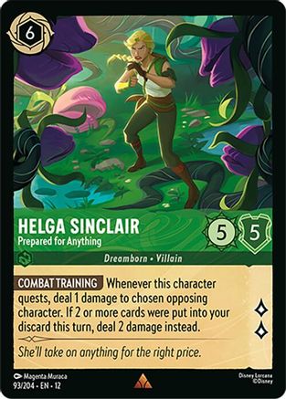 Helga Sinclair - Prepared for Anything (93/204) - Wilds Unknown Cold Foil - for just $0.11! 