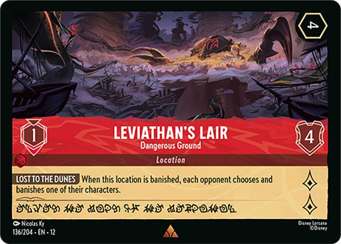 Leviathan's Lair - Dangerous Ground (136/204) [Wilds Unknown] - for just $0.10! 
