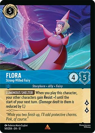 Flora - Strong-Willed Fairy (Foil) (141/204) - Wilds Unknown Cold Foil - for just $0.21! 