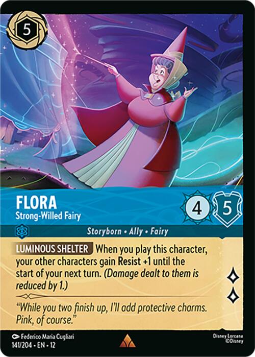 Flora - Strong-Willed Fairy (Foil) (141/204) [Wilds Unknown] - for just $0.30! 