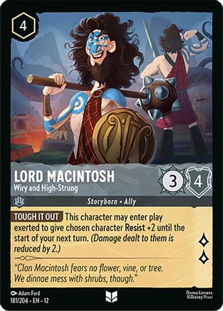 Lord Macintosh - Wiry and High-Strung (181/204) - Wilds Unknown Cold Foil - for just $0.05! 