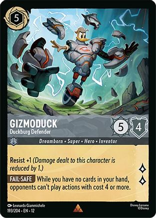 Gizmoduck - Duckburg Defender (193/204) - Wilds Unknown Cold Foil - for just $0.12! 