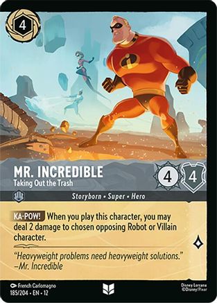 Mr. Incredible - Taking Out the Trash (Foil) (185/204) - Wilds Unknown Cold Foil - for just $0.17! 