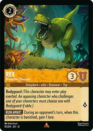 Rex - Protective Dinosaur (10/204) - Wilds Unknown Cold Foil - for just $0.46! 