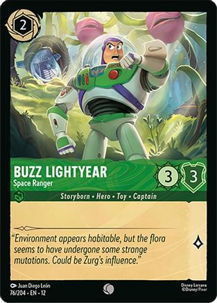 Buzz Lightyear - Space Ranger (76/204) - Wilds Unknown Cold Foil - for just $0.12! 