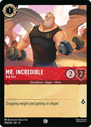 Mr. Incredible - Bob Parr (104/204) - Wilds Unknown Cold Foil - for just $0.06! 