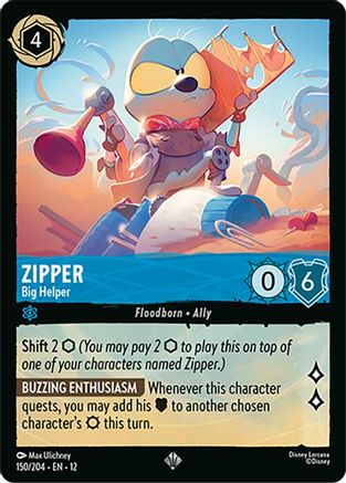 Zipper - Big Helper (150/204) - Wilds Unknown Cold Foil - for just $0.24! 
