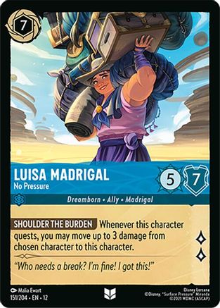 Luisa Madrigal - No Pressure (151/204) - Wilds Unknown Cold Foil - for just $0.09! 