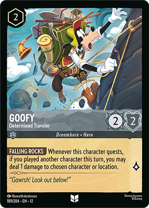 Goofy - Determined Traveler (189/204) [Wilds Unknown] - for just $0.10! 