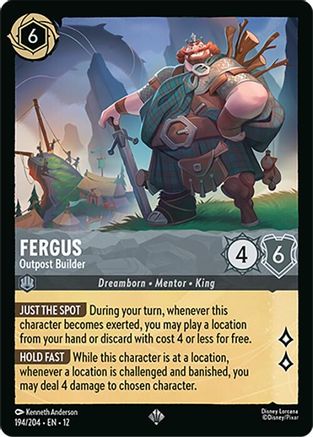 Fergus - Outpost Builder (194/204) - Wilds Unknown Cold Foil - for just $0.41! 
