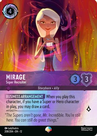 Mirage - Super Recruiter (Epic) (208/204) - Wilds Unknown Holofoil - for just $0.69! 