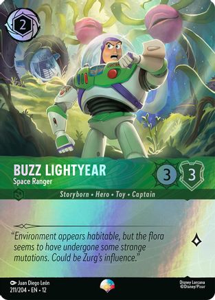 Buzz Lightyear - Space Ranger (Epic) (211/204) - Wilds Unknown Holofoil - for just $2.11! 