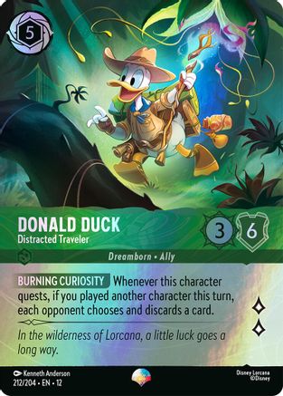 Donald Duck - Distracted Traveler (Epic) (212/204) - Wilds Unknown Holofoil - for just $0.43! 