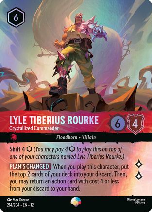 Lyle Tiberius Rourke - Crystallized Commander (Epic) (214/204) - Wilds Unknown Holofoil - for just $0.30! 