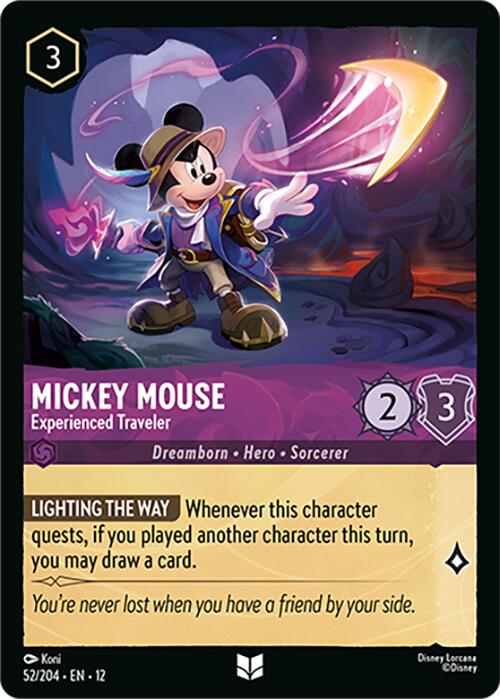 Mickey Mouse - Experienced Traveler (52/204) [Wilds Unknown] - for just $0.10! 
