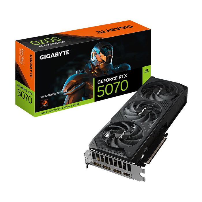 Gigabyte NVIDIA GeForce RTX 5070 WINDFORCE SFF Triple Fan 12GB GDDR7 PCIe 5.0 Graphics Card - for just $649.99! 