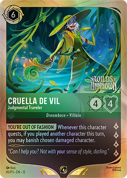 Cruella De Vil - Judgmental Traveler (45) [Promo Cards] - for just $2.65! 