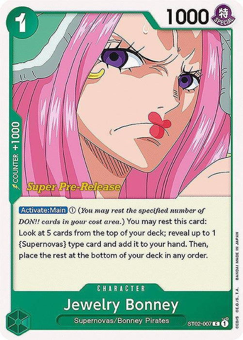 Jewelry Bonney [Super Pre-Release Starter Deck: Worst Generation] - for just $1.85! 