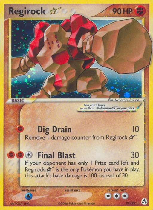 Regirock Star (91/92) [EX: Legend Maker] - Just $140! Shop now at Retro Gaming of Denver