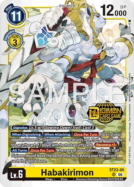 Habakirimon [ST23-05] (Welcome Tamers Pack Vol.2) [Starter Deck: Beatbreak Release Event Cards] - for just $10! 
