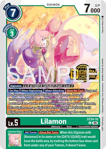 Lilamon [ST24-10] (Welcome Tamers Pack Vol.2) [Starter Deck: Data Squad] - for just $4! 