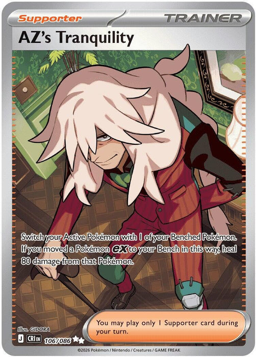 AZ's Tranquility (106/086) [Mega Evolution: Chaos Rising] - for just $0.75! 
