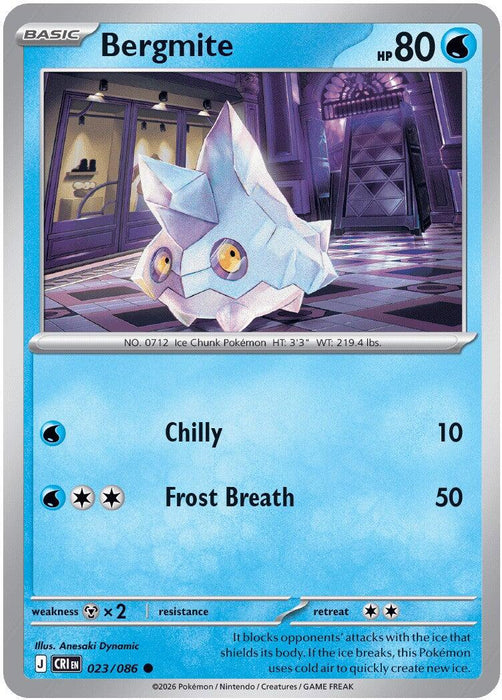 Bergmite (023/086) [Mega Evolution: Chaos Rising] - for just $0.10! 
