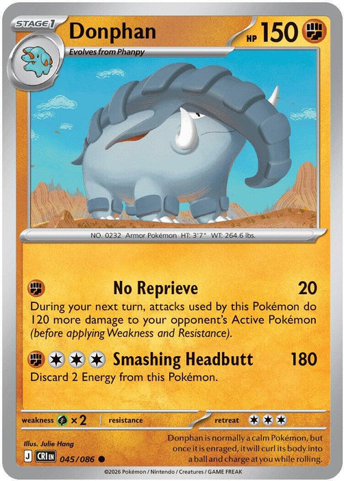 Donphan (045/086) [Mega Evolution: Chaos Rising] - for just $0.10! 