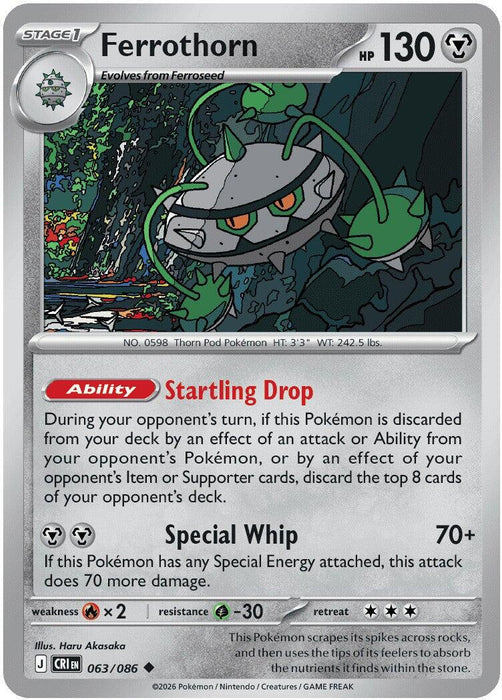 Ferrothorn (063/086) [Mega Evolution: Chaos Rising] - for just $0.10! 