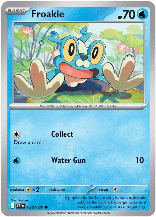 Froakie (020/086) [Mega Evolution: Chaos Rising] - for just $0.10! 