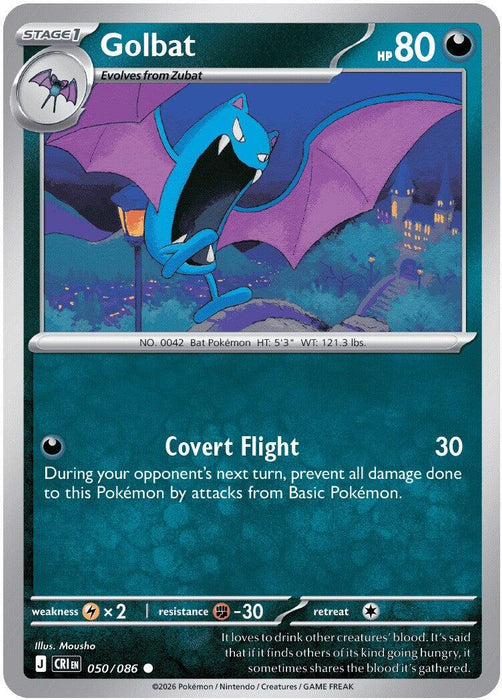 Golbat (050/086) [Mega Evolution: Chaos Rising] - for just $0.10! 