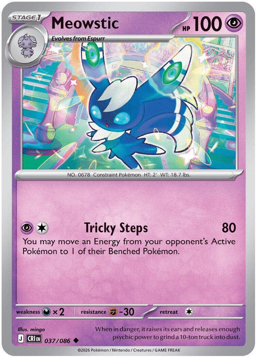Meowstic (037/086) [Mega Evolution: Chaos Rising] - for just $0.10! 
