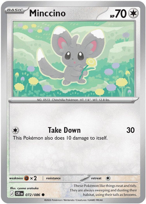 Minccino (072/086) [Mega Evolution: Chaos Rising] - for just $0.10! 