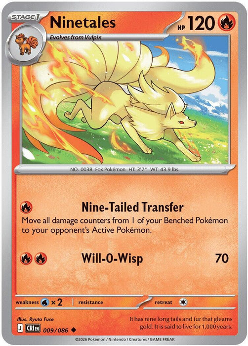 Ninetales (009/086) [Mega Evolution: Chaos Rising] - for just $0.10! 