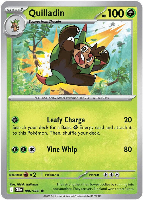 Quilladin (006/086) [Mega Evolution: Chaos Rising] - for just $0.10! 