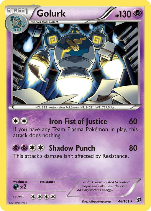 Golurk (46/101) (Theme Deck Exclusive) [Black & White: Plasma Blast] - for just $0.45! 