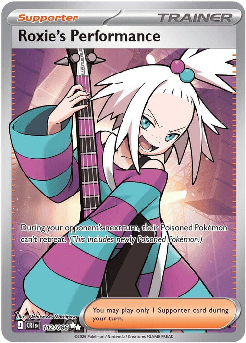Roxie's Performance (112/086) [Mega Evolution: Chaos Rising] - for just $1! 