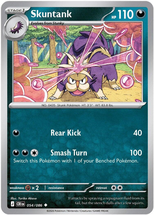 Skuntank (054/086) [Mega Evolution: Chaos Rising] - for just $0.10! 