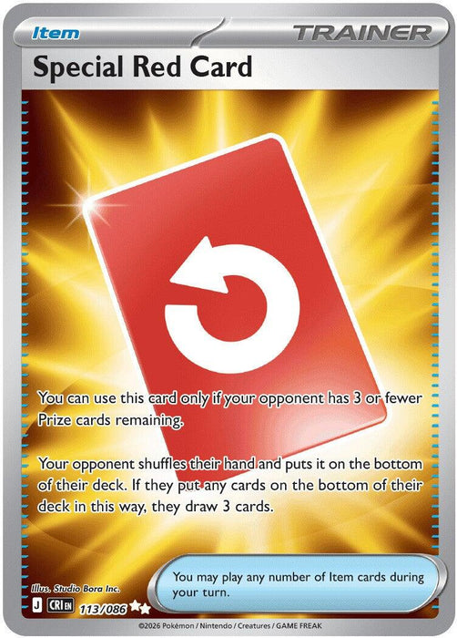 Special Red Card (113/086) [Mega Evolution: Chaos Rising] - for just $1.45! 