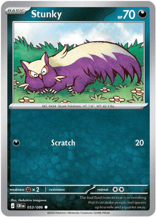 Stunky (053/086) [Mega Evolution: Chaos Rising] - for just $0.10! 