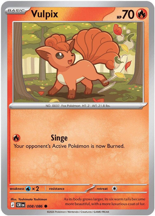 Vulpix (008/086) [Mega Evolution: Chaos Rising] - for just $0.10! 
