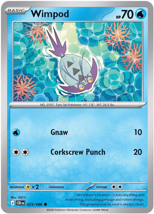 Wimpod (025/086) [Mega Evolution: Chaos Rising] - for just $0.10! 